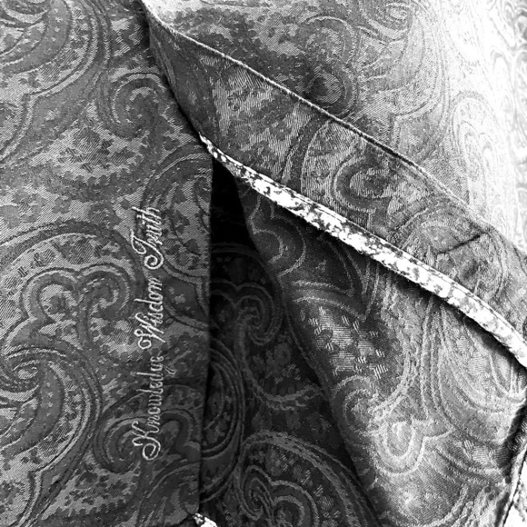 ROBERT GRAHAM Gray Cotton Short Sleeve Button Front Classic Fit Men Dress Shirt - Picture 10 of 10